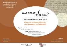 Paleografiewedstrijd 2025